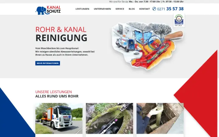 Website Kanal Schütz