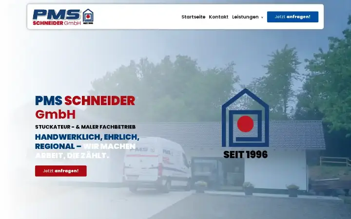 Website PMS Schneider GmbH