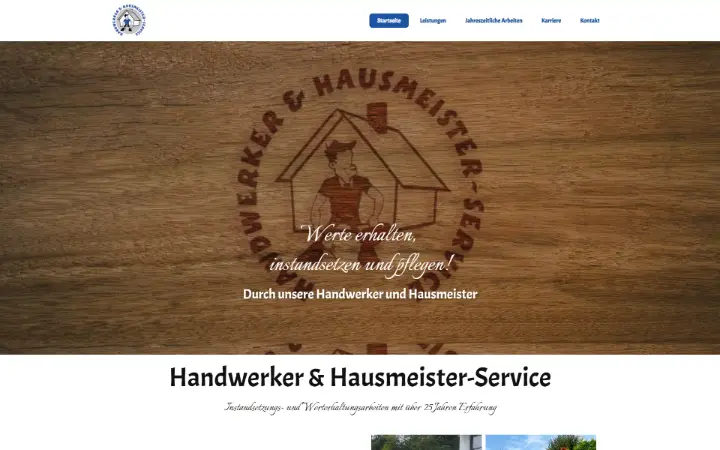 Website Hausmeisterservice Ice Weller