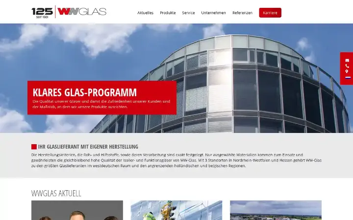 Website WWGlas