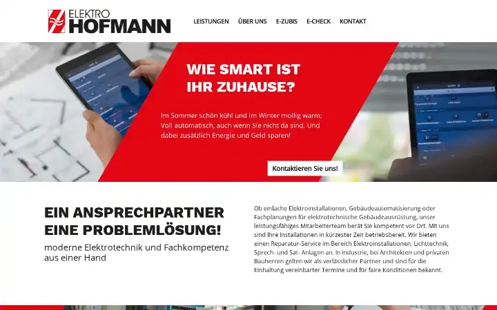Website Elektro Hofmann