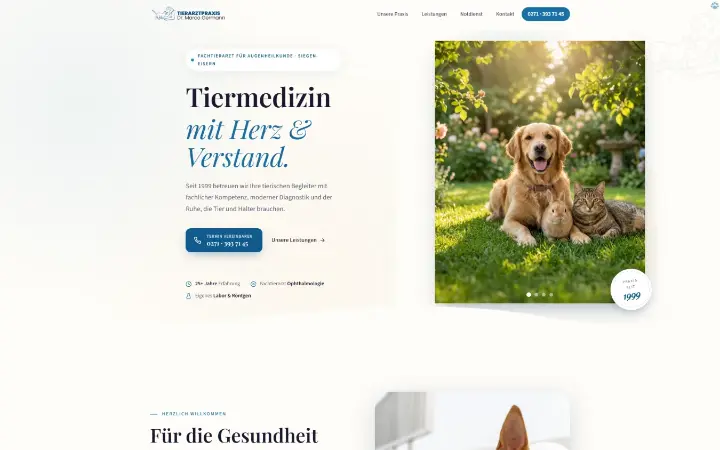 Website Tierarzt Dr. Germann