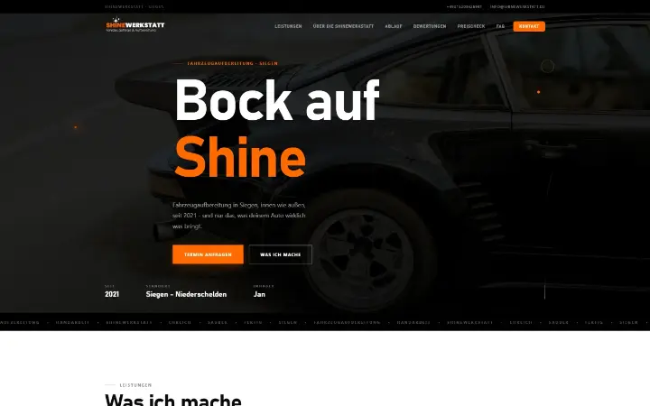 Website Shinewerkstatt