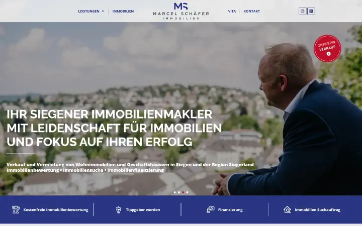 Website Schäfer Immobilien
